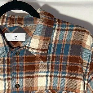 TNA Plaid Oversized Button up